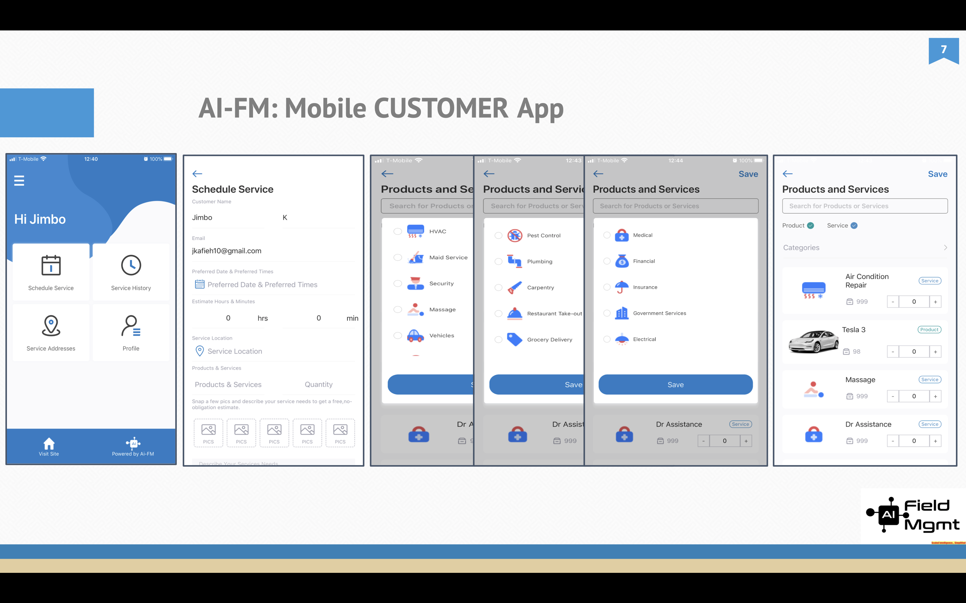 screenshot of AI Field Management